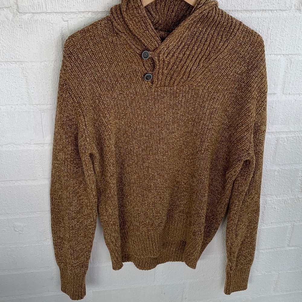 H&M Thick Mock Neck Cotton Long Sleeve Knit Sweater sz L